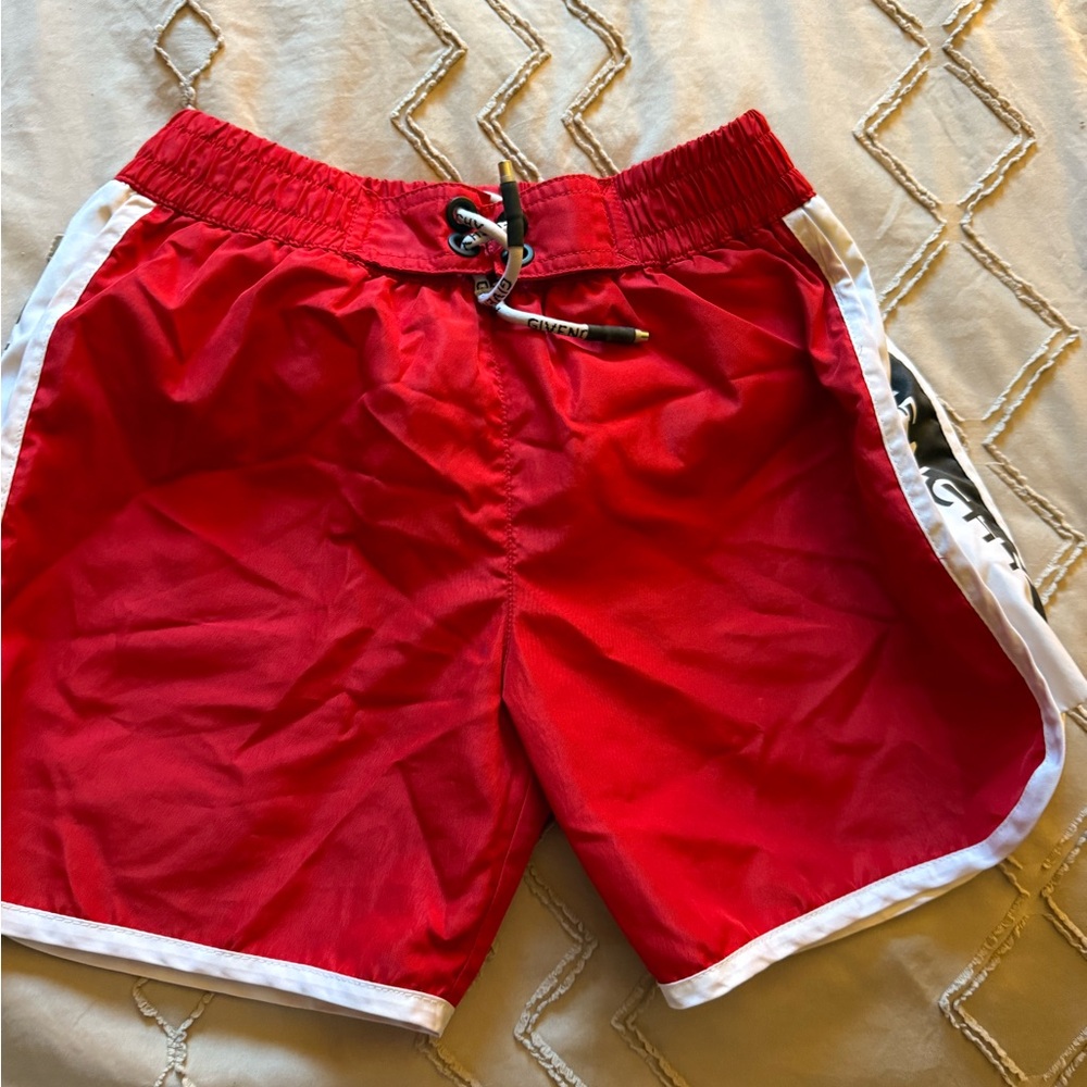 Givenchy Red Kids Swim Trunks